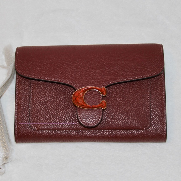 NWT COACH Tabby Chain Clutch Leather Crossbody Bag - Picture 4 of 8